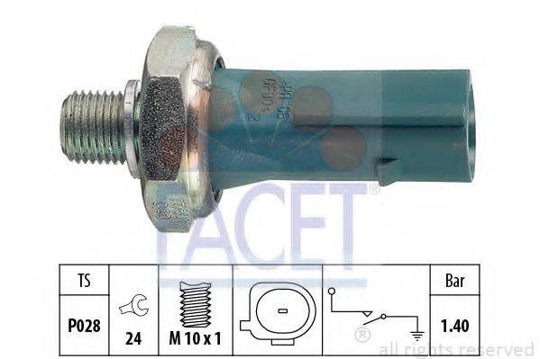 FACET 70171 Датчик тиску масла