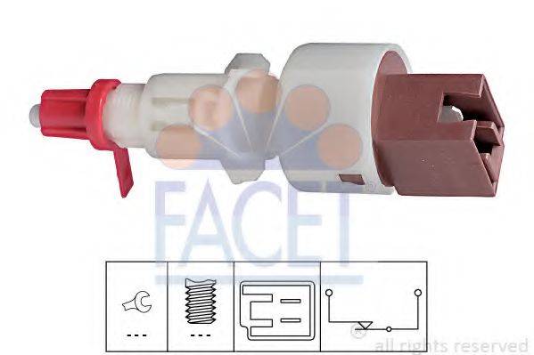 FACET 71157 Вимикач, привід зчеплення (Tempomat)