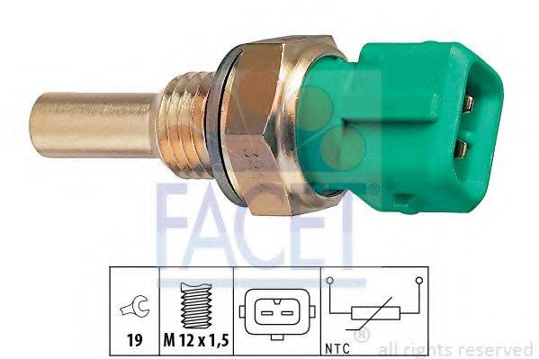 FACET 73244 Датчик, температура охолоджувальної рідини