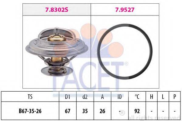 FACET 78302 Термостат, охолоджуюча рідина