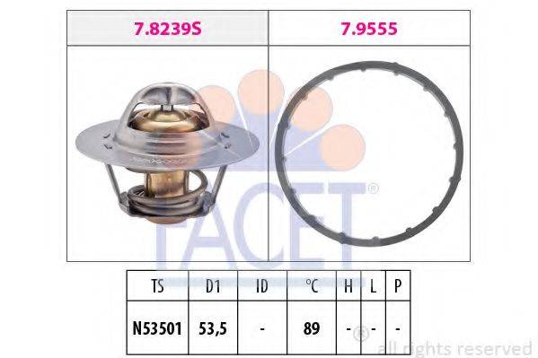 FACET 78291 Термостат, охолоджуюча рідина