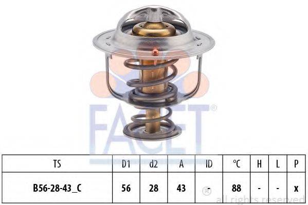 FACET 78687S Термостат, охолоджуюча рідина