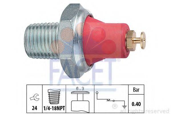 FACET 70037 Датчик тиску масла