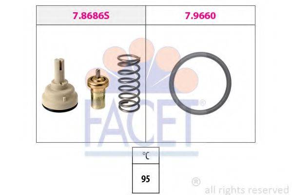 FACET 78686 Термостат, охолоджуюча рідина