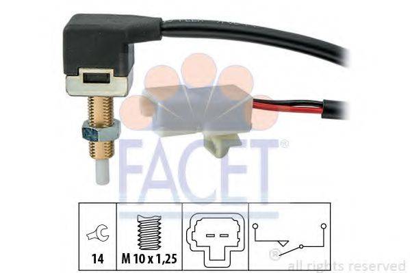 FACET 71289 Вимикач, привід зчеплення (Tempomat)