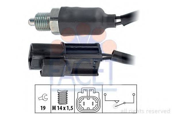 FACET 76140 Вимикач, фара заднього ходу