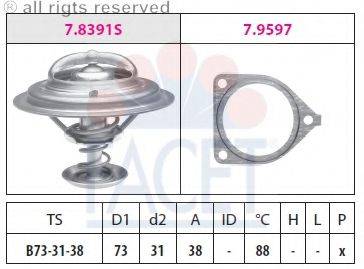 FACET 78393 Термостат, охолоджуюча рідина