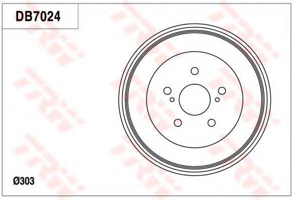 TRW DB7024 Гальмівний барабан