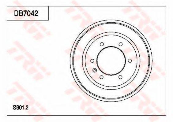 TRW DB7042 Гальмівний барабан