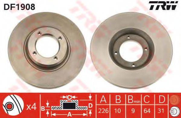 TRW DF1908 гальмівний диск