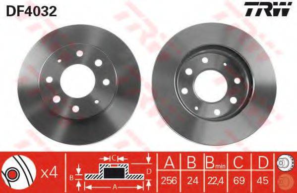 TRW DF4032 гальмівний диск