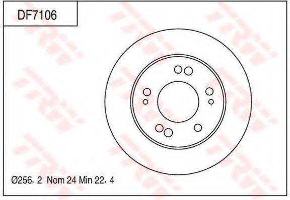 TRW DF7106 гальмівний диск