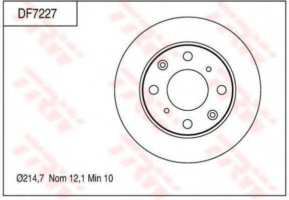 TRW DF7227 гальмівний диск