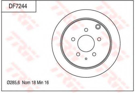 TRW DF7244 гальмівний диск