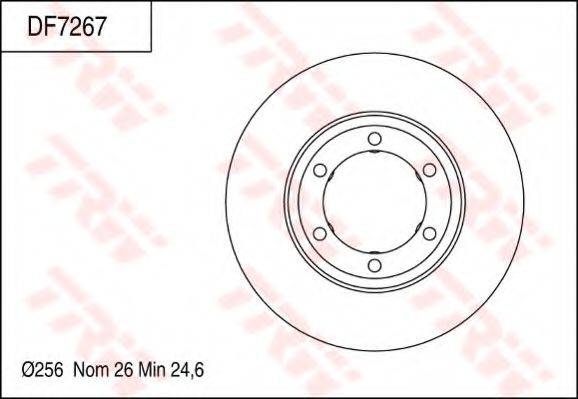 TRW DF7267 гальмівний диск