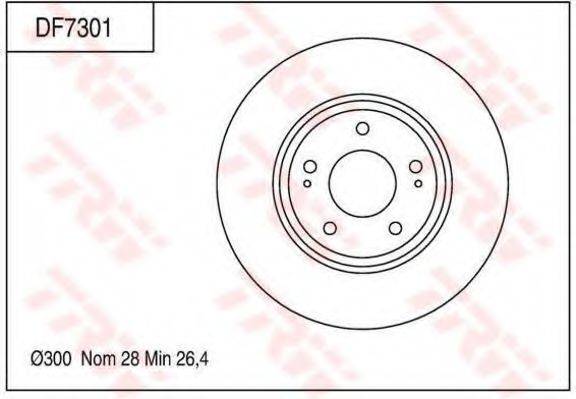 TRW DF7301 гальмівний диск