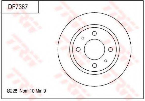 TRW DF7387 гальмівний диск