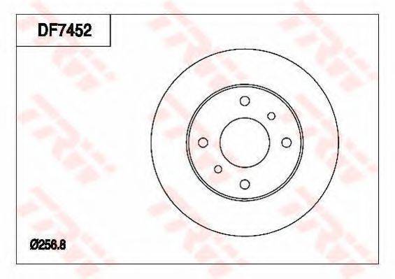 TRW DF7452 гальмівний диск