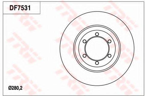 TRW DF7531 гальмівний диск
