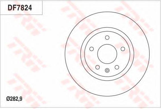 TRW DF7824 гальмівний диск