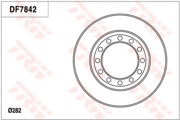 TRW DF7842 гальмівний диск