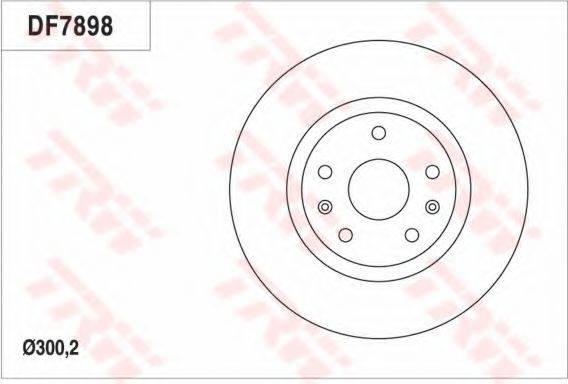 TRW DF7898 гальмівний диск