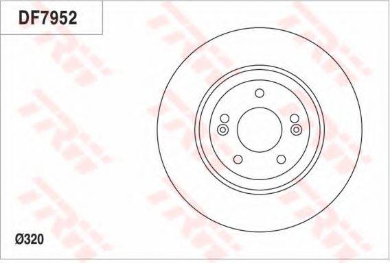 TRW DF7952 гальмівний диск