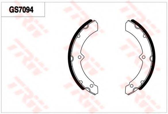 TRW GS7094 Комплект гальмівних колодок