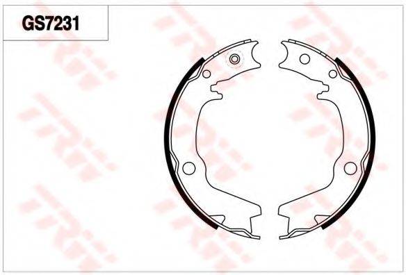 TRW GS7231 Комплект гальмівних колодок