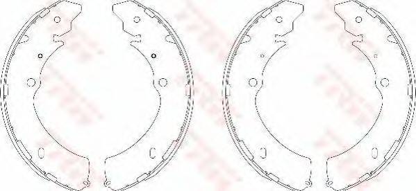 TRW GS7809 Комплект гальмівних колодок