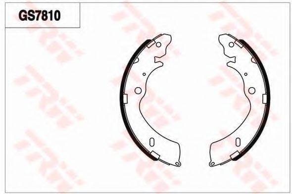 TRW GS7810 Комплект гальмівних колодок