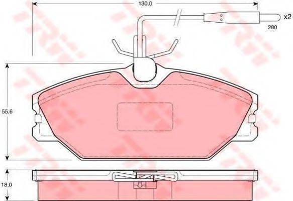 TRW GTD1099 Комплект гальм, дисковий гальмівний механізм