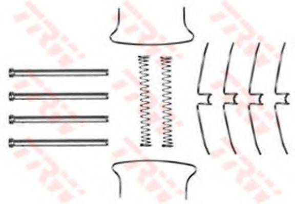 TRW PFK133 Комплектуючі, колодки дискового гальма