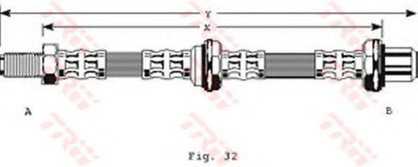 TRW PHB168 Гальмівний шланг