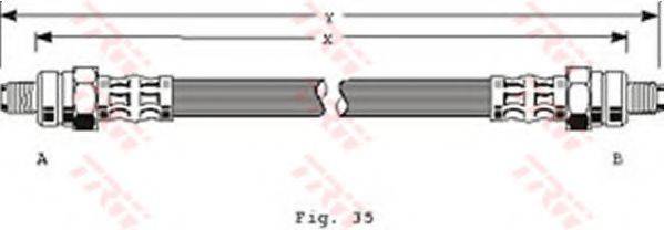 TRW PHC207 Гальмівний шланг