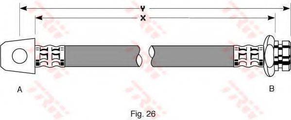 TRW PHD115 Гальмівний шланг