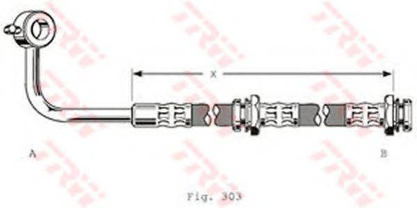 TRW PHD120 Гальмівний шланг