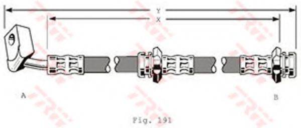 TRW PHD130 Гальмівний шланг