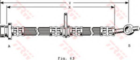 TRW PHD240 Гальмівний шланг