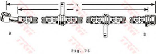 TRW PHD255 Гальмівний шланг