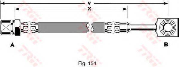 TRW PHD288 Гальмівний шланг