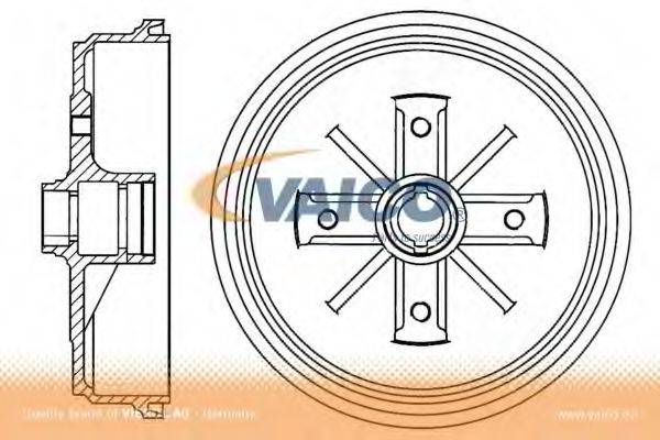 VAICO V1060007 Гальмівний барабан