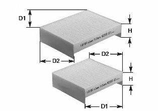 CLEAN FILTERS NC2356 Фільтр, повітря у внутрішньому просторі