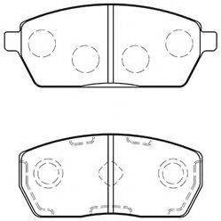AISIN H1N006 Комплект гальмівних колодок, дискове гальмо