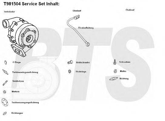 BTS TURBO T981504 Компресор наддув