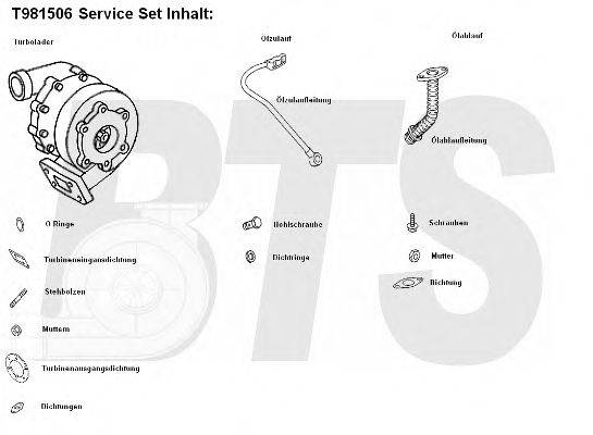 BTS TURBO T981506 Компресор наддув