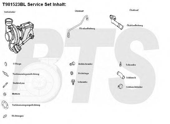 BTS TURBO T981523BL Компресор наддув