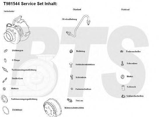 BTS TURBO T981544 Компресор наддув