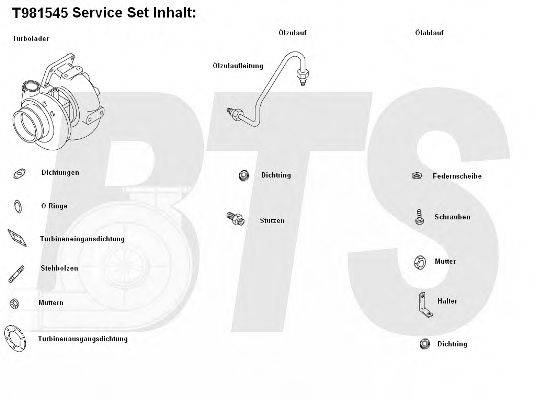 BTS TURBO T981545 Компресор наддув