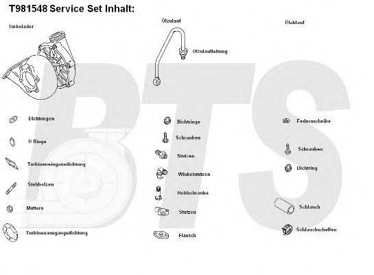 BTS TURBO T981548 Компресор наддув